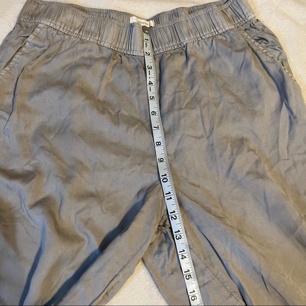 C&C California 100% Lyocell Gray Wide Leg High Rise Pants Elastic Waist Pockets - Picture 6 of 7